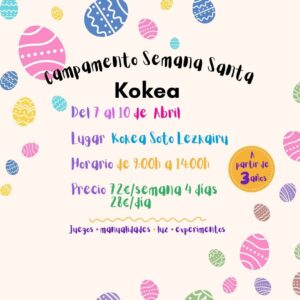 CAMPAMENTO SEMANA SANTA 2026 KOKEA