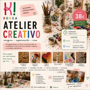 ATELIER CREATIVO KOKEA – CURSO 2026/2027